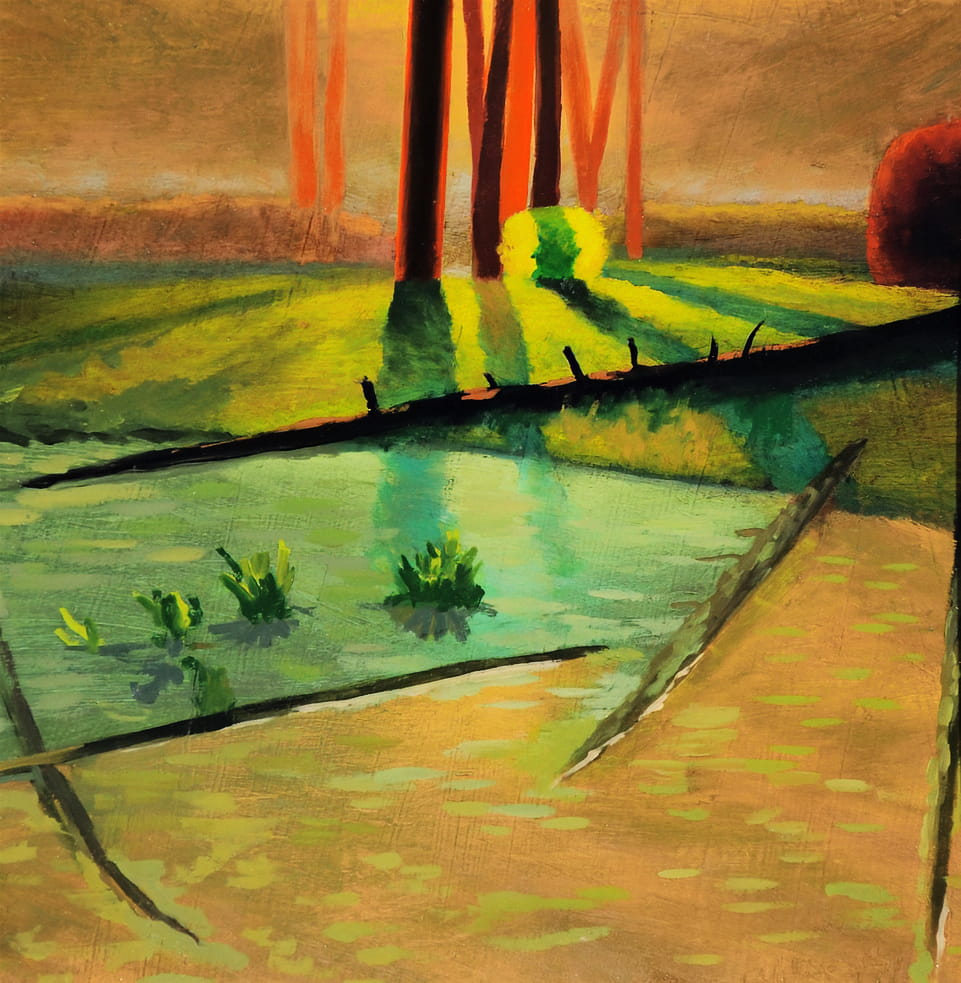 David Ahlsted - "Sunrise, Cedar Breaks II", Cedar Breaks National Monument, 9.5 x 9.5", 1991.