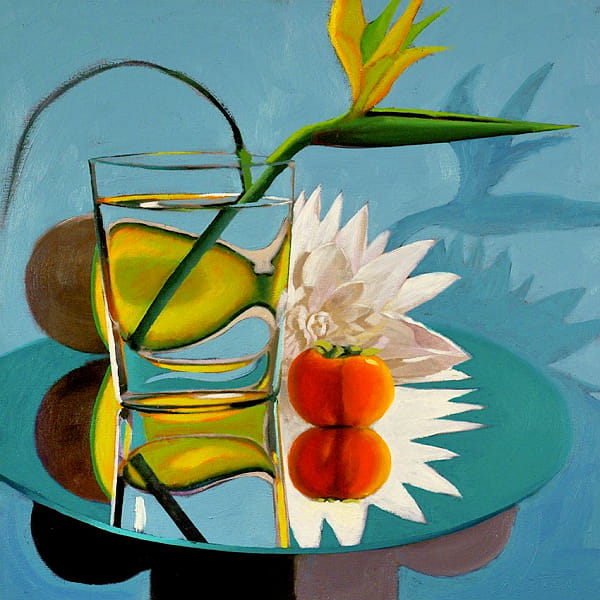 David Ahlsted - "Bird of Paradise", Oil on Canvas, 24 x 24”.