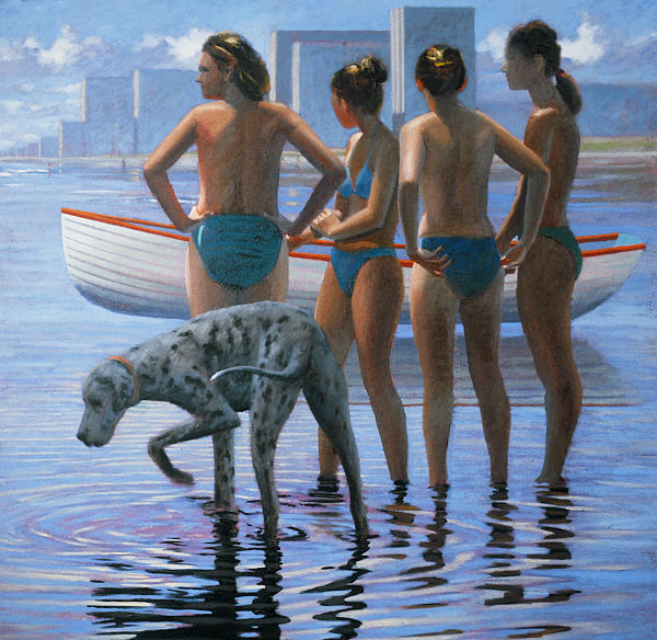 "Rising Tide", Oil on Canvas, 36 x 36" - Private Collection: New York, NY.